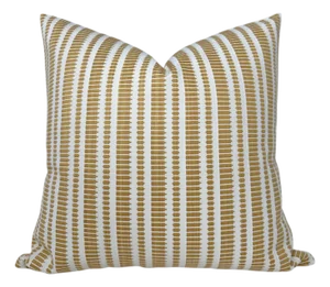 Oyo Woven Pillow Cover in Mustard, 20x20 Pillow