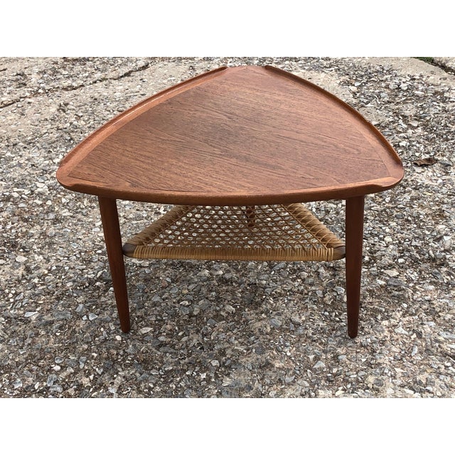 Poul Jensen For Selig Mid Century Modern Danish Teak Side Table