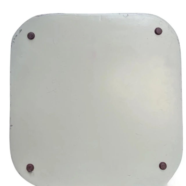 2010s Shagreen Plinth Side Table With Mercury Mirror Top For Sale - Image 5 of 10