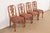 Romweber Romweber Antique Georgian Carved Walnut Dining Chairs, Set of Four For Sale - Image 4 of 13