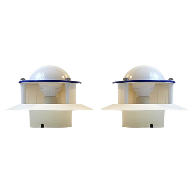 Vintage Danish Space Age Wall Lights from Design-Light, 1980s, Set of 2 For Sale