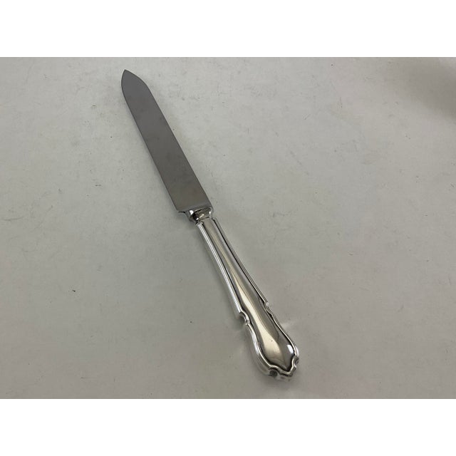 1980s Silver Bridal Cake Knife., Du Barry For Sale - Image 9 of 14