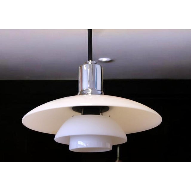 PH 2/1 Pendant in Opal Glass Poul Henningsen for Louis Poulsen, 1960s For Sale - Image 9 of 14