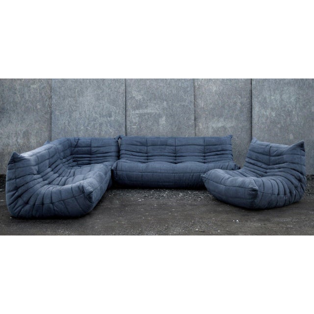 Togo Sofa Set by Michel Ducaroy for Ligne Roset, Set of 5 For Sale - Image 9 of 9