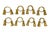 Late 20th Century Set of 8 Solid Brass Tassel Napkin Rings – Hollywood Regency / Traditional For Sale - Image 9 of 10