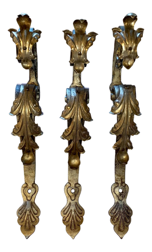 1930s Curtain Rod Brackets - Set of 3