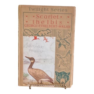 Rare Early 20th Century Book by George E. Walsh Titled Scarlet the Ibis Circa 1918 For Sale