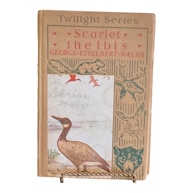 Rare Early 20th Century Book by George E. Walsh Titled Scarlet the Ibis Circa 1918 For Sale