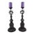 Pair of Late 19th Century Chinese Cloisonné Enamel and Bronze Candlesticks - 16" For Sale