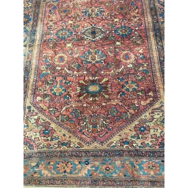 1900s Vintage Persian Lillihan Rug For Sale - Image 4 of 9