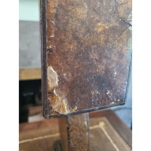 Antique Art Deco Crackle Glass Table Lamp With Mica Shade For Sale - Image 14 of 18