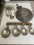 20th Century Folk Art Pewter Serving Set Measuring & Pan Signed Drumm - 10 Pieces For Sale - Image 12 of 13