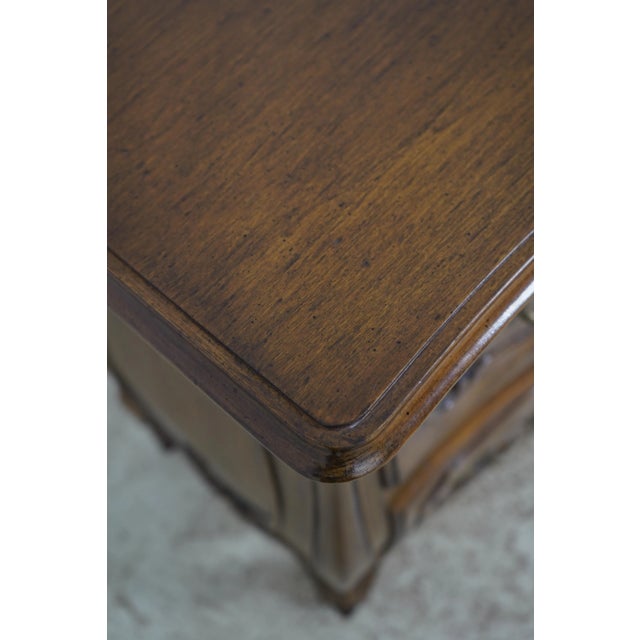 Pair Italian Carved Walnut Finish Commodes Chests For Sale In Philadelphia - Image 6 of 12