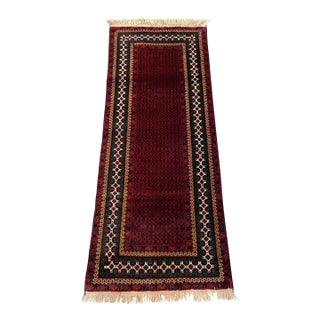 Vintage Afghan Dokhtar Qazi Boteh Runner - 6'3" X 2'8" For Sale