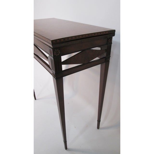 1940s Card Table Att:Joseph Gerte of Boston For Sale - Image 11 of 12