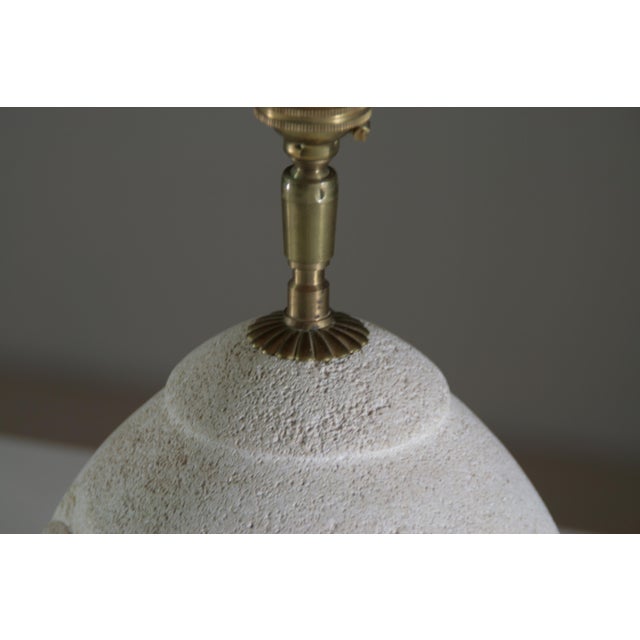 Stone Table Lamp in Reconstituted Stone, 1960s For Sale - Image 7 of 11