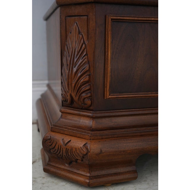 Ridgeway Gothic Walnut Tall Case Grandfather Clock For Sale - Image 14 of 18
