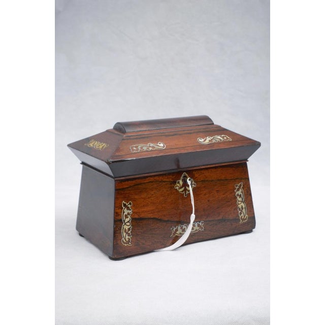 Regency Sarcophagus Jewellery Box in Rosewood, 1820 For Sale - Image 10 of 10