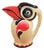Art Deco Ceramic Toucan Vase by Ditmar Urbach Erphila, 1930s For Sale