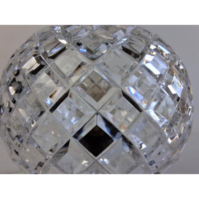 Mid-Century Modern Bohemian Czech Cut Crystal Table Lamp, 1970 For Sale - Image 10 of 14
