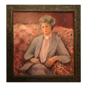 Large Square Impasto Portrait of a Woman