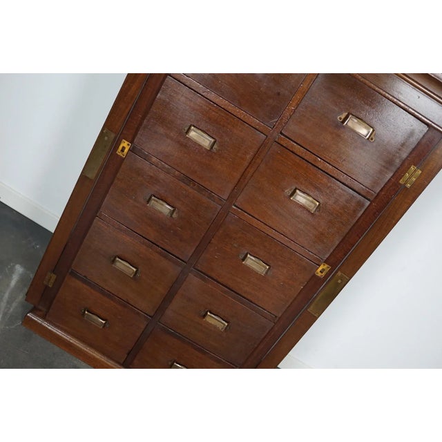 Dutch Mahogany Bank of Drawers, 1930s For Sale - Image 6 of 18