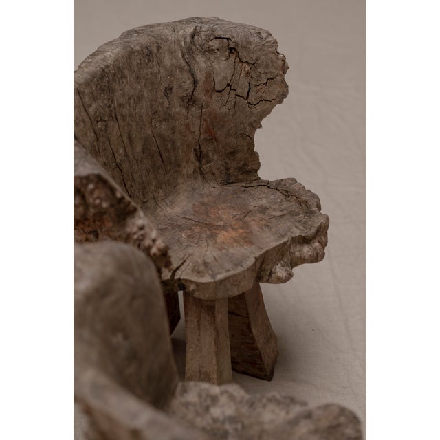 Vintage Sculptural Burlwood Side Chairs, 1970s, Set of 2 For Sale - Image 14 of 16