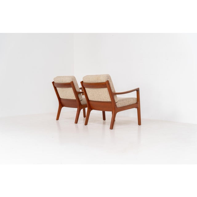 Senator Easy Chairs by Ole Wanscher for France & Son, Set of 2 For Sale - Image 14 of 18