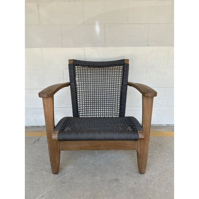 Rustic Modern Adirondack Style Outdoor Chairs Pair For Sale - Image 3 of 8