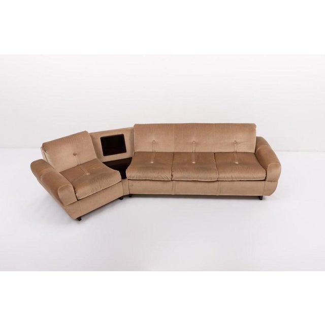 Italian Curved Sofa, 1960s For Sale - Image 3 of 11