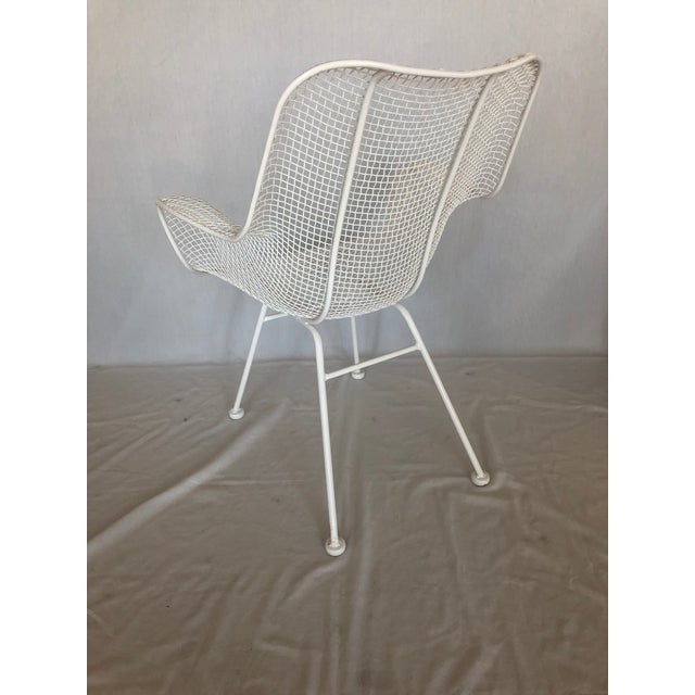 1960s Vintage White Sculptura Russell Woodard Patio Chairs- A Pair For Sale - Image 10 of 13