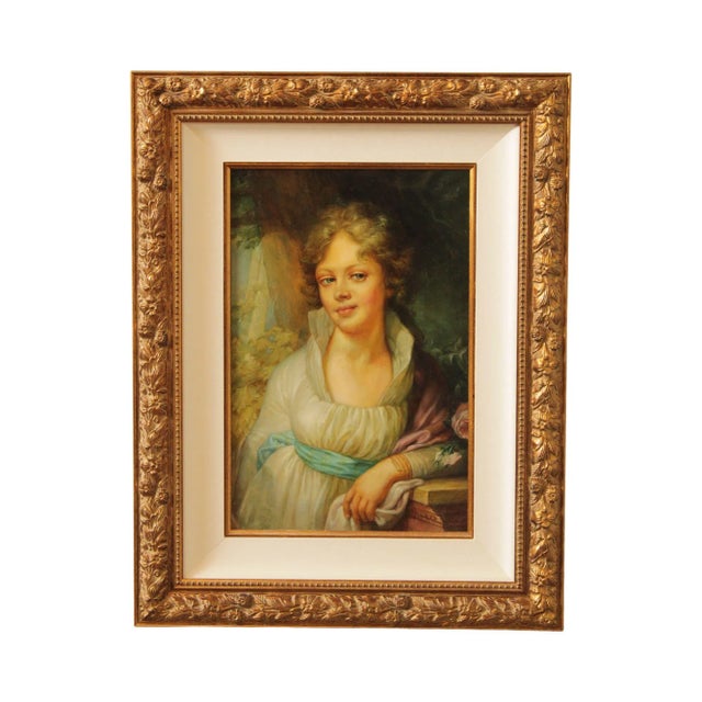 Oil Painting 'Portrait of Maria Lopoukhina' After Vladimir Borovikovsky For Sale - Image 13 of 13