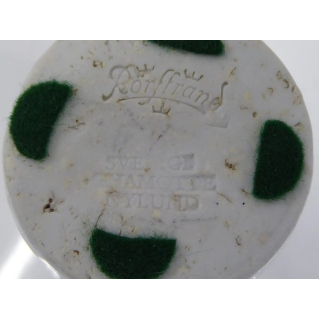 1940s Gunnar Nylund for Röstrand Organic Modern Mustard Yellow Chamotte Vase For Sale - Image 12 of 13