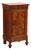 Louis Philippe Bedside Table in Walnut and Walnut Burl For Sale