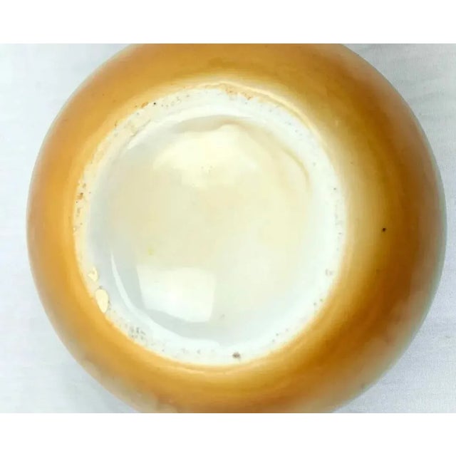 Vintage English Porcelain and Sterling Silver Rim Matchstrike Match Holder For Sale In Atlanta - Image 6 of 8
