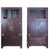 Pair Antique Open-Shelf Elm Display Cabinet For Sale
