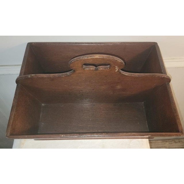 19th Century Early 19Thc Cutlery Box W/Dovetailed Construction. For Sale - Image 5 of 6
