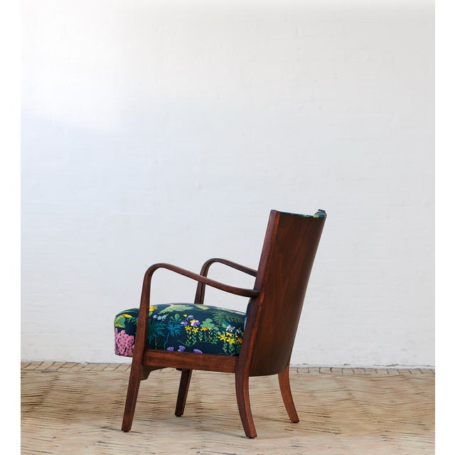 Vintage Chair by Gocken Jobs for Fritz Hansen, 1940s, in Restored conditions. Designed 1920 to 1949