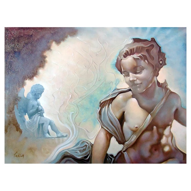 Vadim Kovalev, Angels, Oil on Wood For Sale