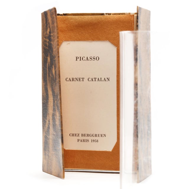 Pablo Picasso 1950s Pablo Picasso, Carnet Catalan, Limited Edition Facsimile Sketchbook For Sale - Image 4 of 5