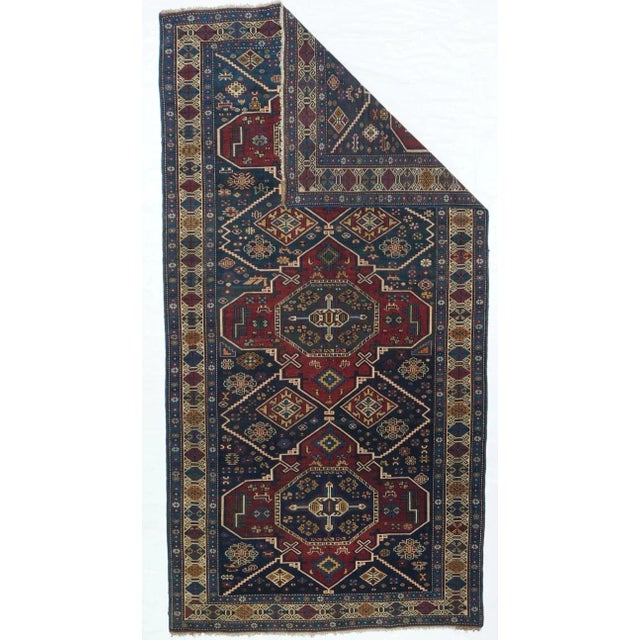 Traditional Antique Shrivan Rug 4'4'' x 8'5'' For Sale - Image 3 of 10
