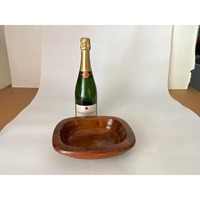 Wood Minimalist Brown Vide Poche in Wood, France, 1960 For Sale - Image 7 of 9