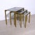 Nesting Coffee Tables in Glass and Brass, Italy, 1970s, Set of 3 For Sale - Image 10 of 18