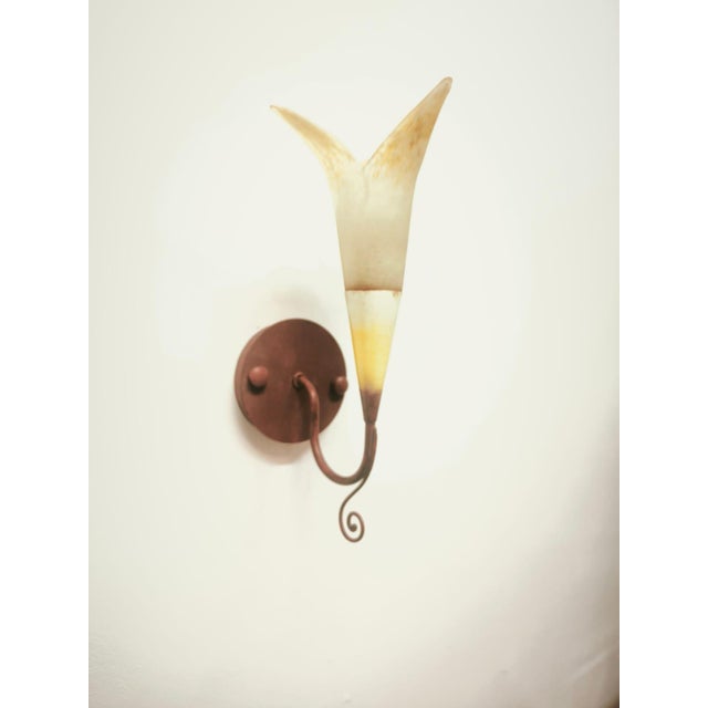 Floral Applique with Murano Glass, 1980s For Sale - Image 6 of 10