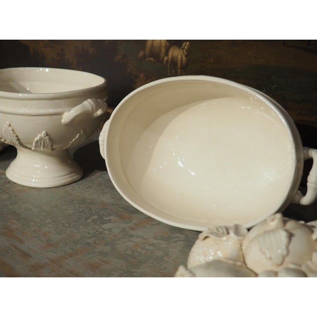 A Pair of Italian 2-Piece Creamware Fruit Bowls For Sale - Image 17 of 17