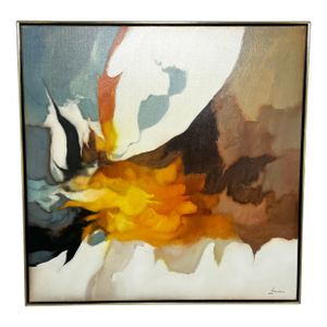C. 1960s Large Abstract Painting by California Artist Robert Lawson