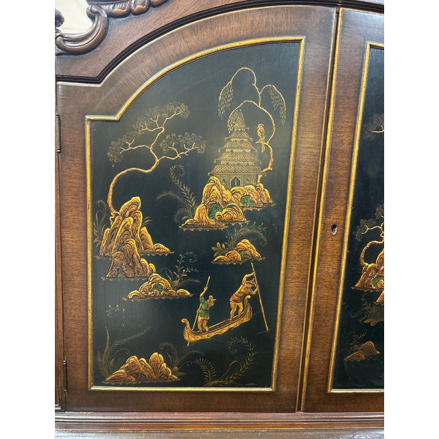 Traditional 1900 - 1909 Chinoiserie Decorated Renaissance Revival Cabinet For Sale - Image 3 of 5