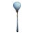 Mid 20th Century David Andersen Oslo Norway Sterling Silver Gilt Blue Guilloche Enamel Large Serving Spoon, Post-1940 For Sale