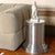 Metal Rl 07 Round Side Table in Mirror-Polished Aluminum by Caspal For Sale - Image 7 of 10