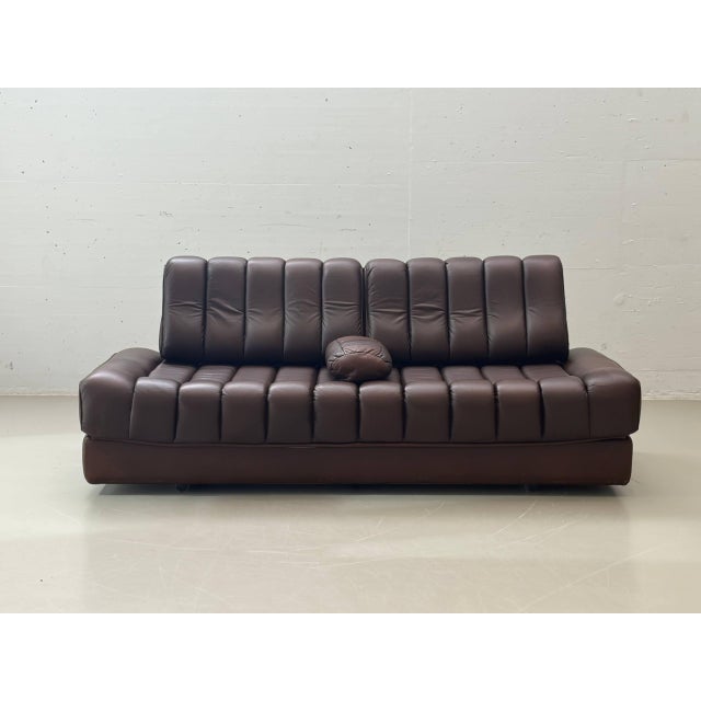 Mid-Century Modern DS-85 Sofa Bed in Cognac Brown by de Sede, Switzerland, 1960s For Sale - Image 3 of 18